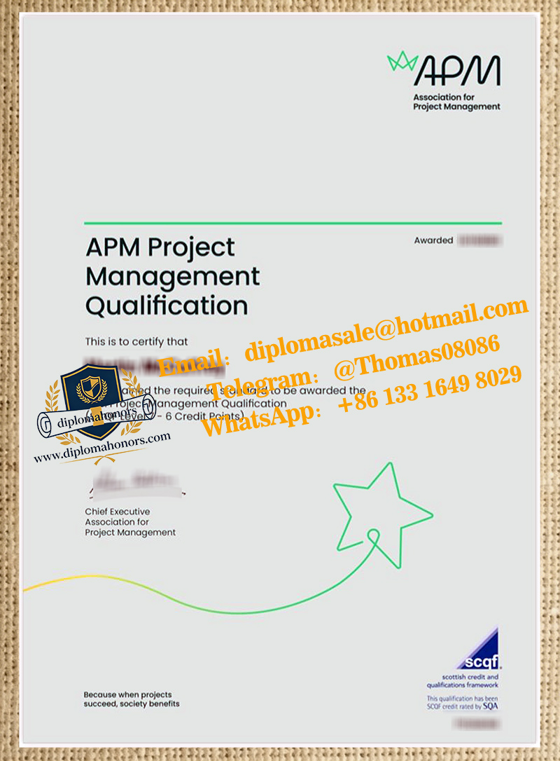 APM certificate