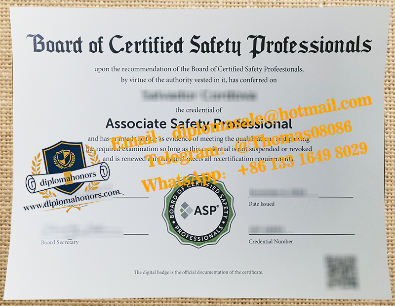 ASP certificate