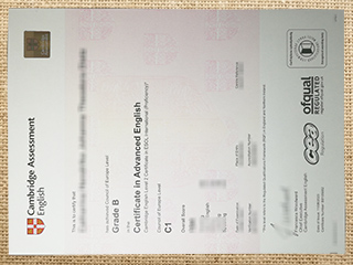 Cambridge CAE certificate