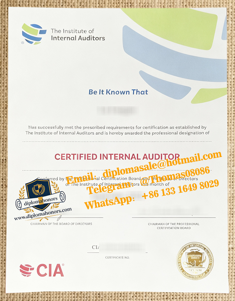 CIA certificate