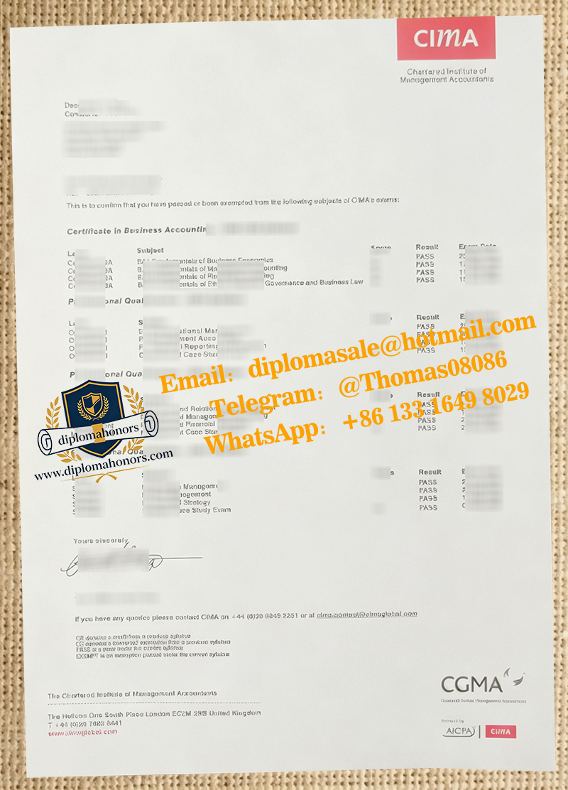 CIMA transcript