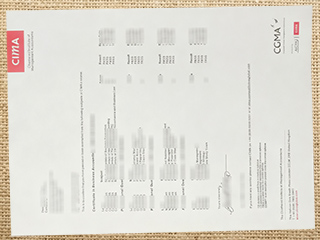 CIMA official transcript