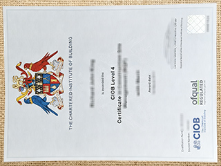 CIOB Certificate
