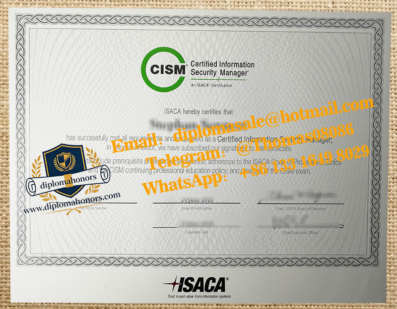CISM certificate