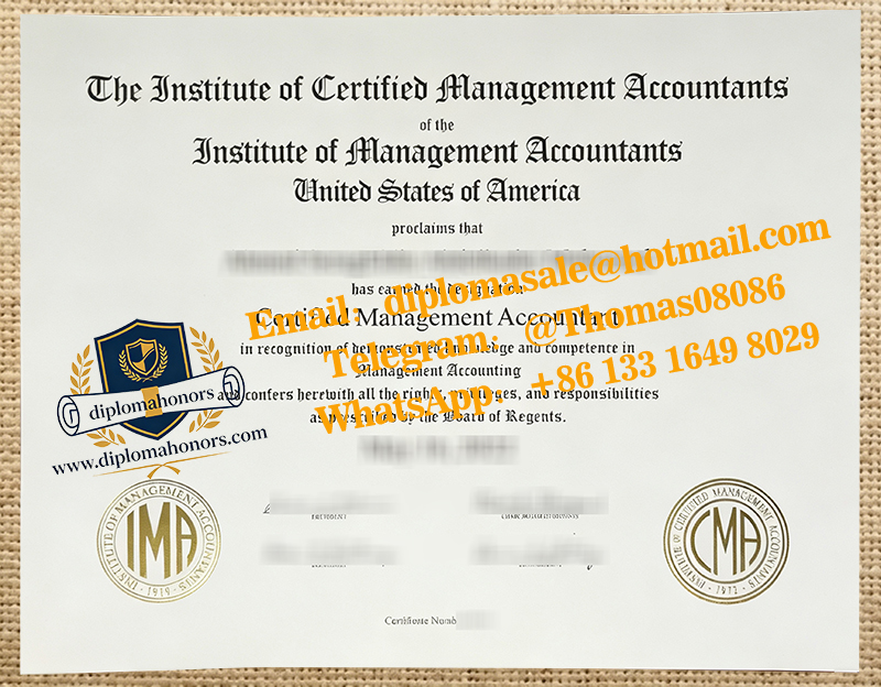CMA certificate