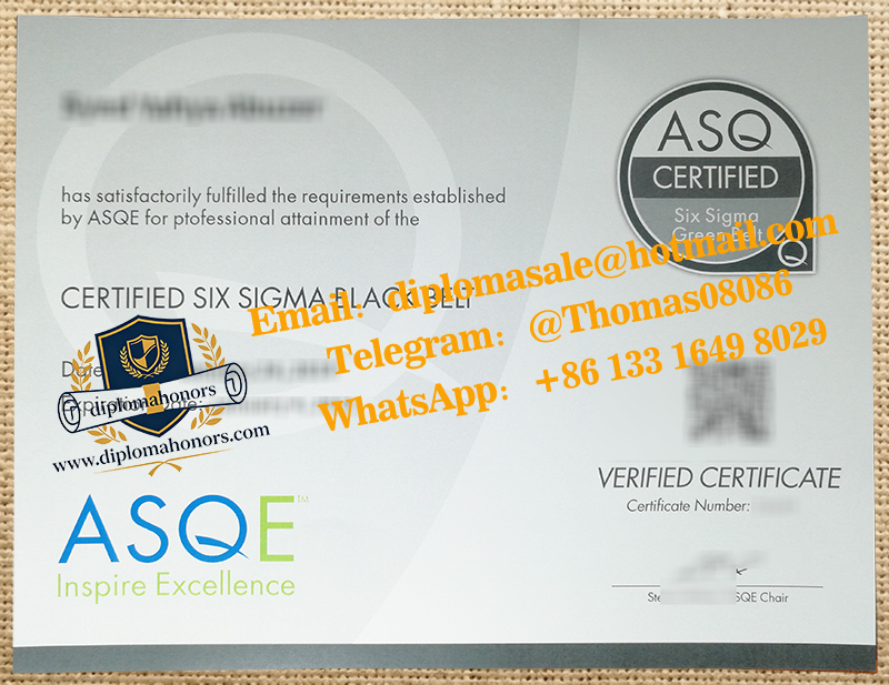 CSSBB certificate