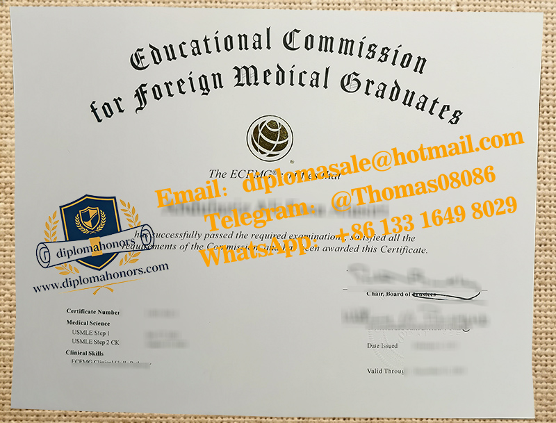 ECFMG certificate