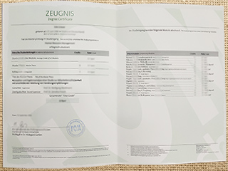 FOM Hochschule zeugnis