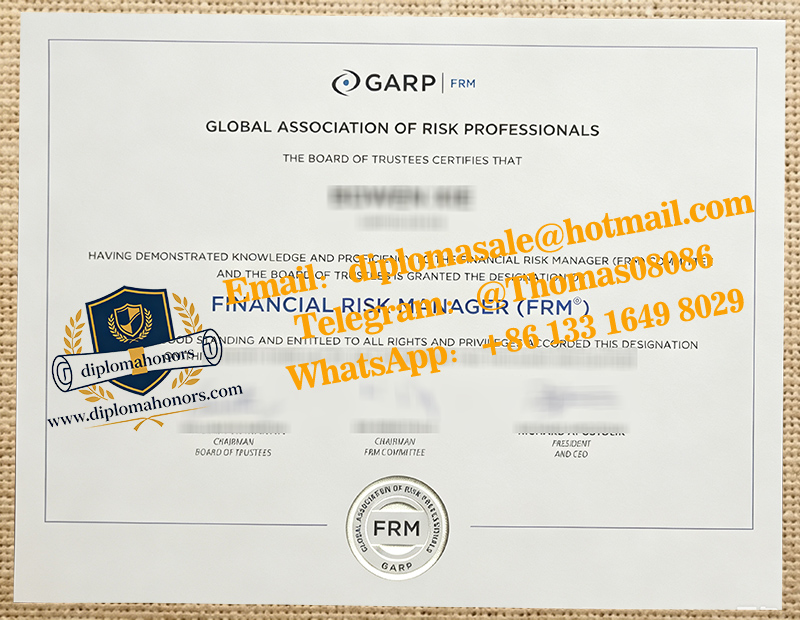 FRM certificate