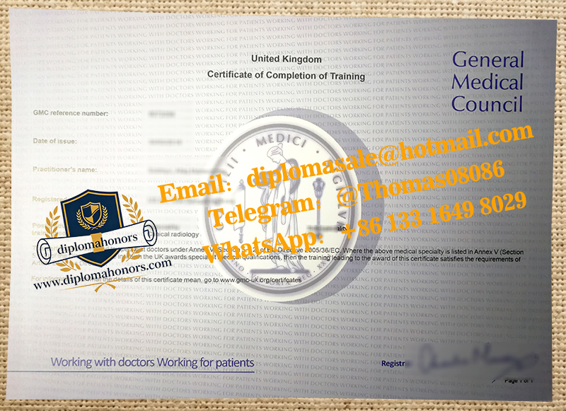 GMC certificate