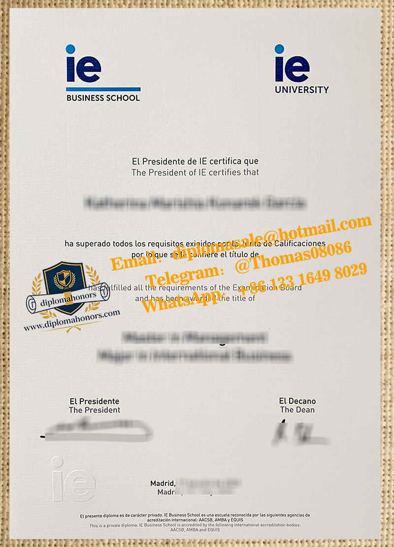 IE University degree