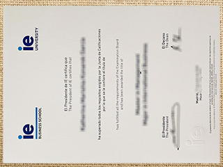 IE University diploma