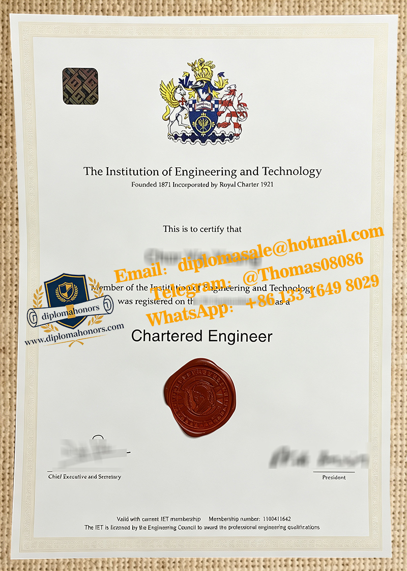 IET certificate