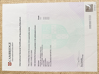International General Certificate of Secondary Education certificate