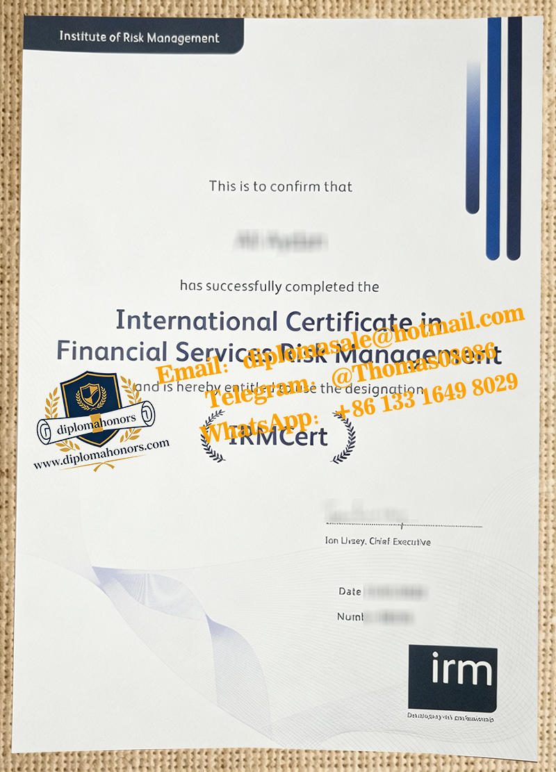 IRM certificate