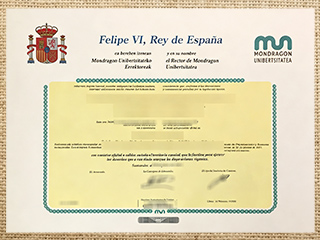 Mondragon Unibertsitatea diploma