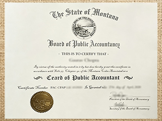 Montana CPA certification