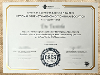 NSCA CSCS certification