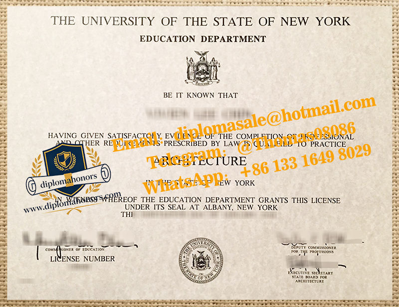 New York Architecture license