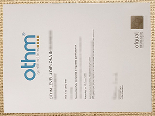 OTHM certificate