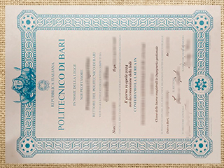Politecnico di Bari diploma