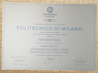 Politecnico di Milano diploma