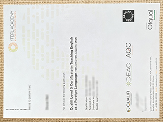 Qualifi Level 5 TEFL Certification
