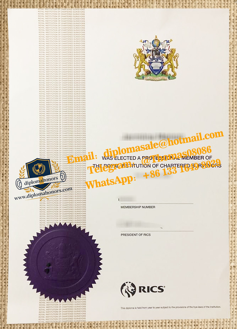 RICS Certificate