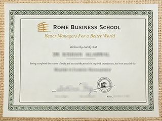 Rome Business School diploma