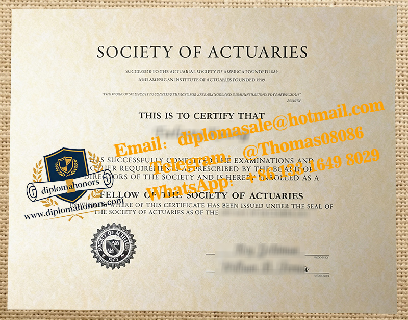 SOA FSA certificate
