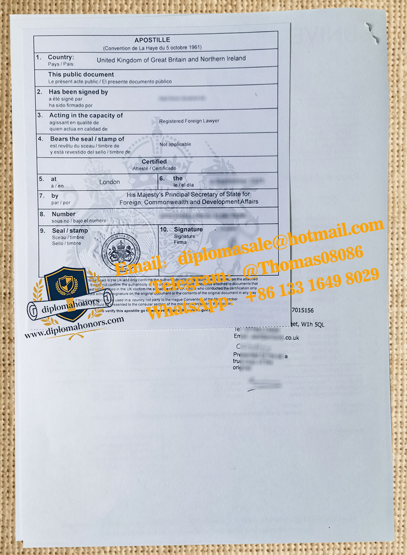 UK Apostille
