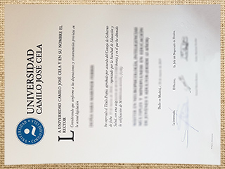 Universidad Camilo José Cela diploma
