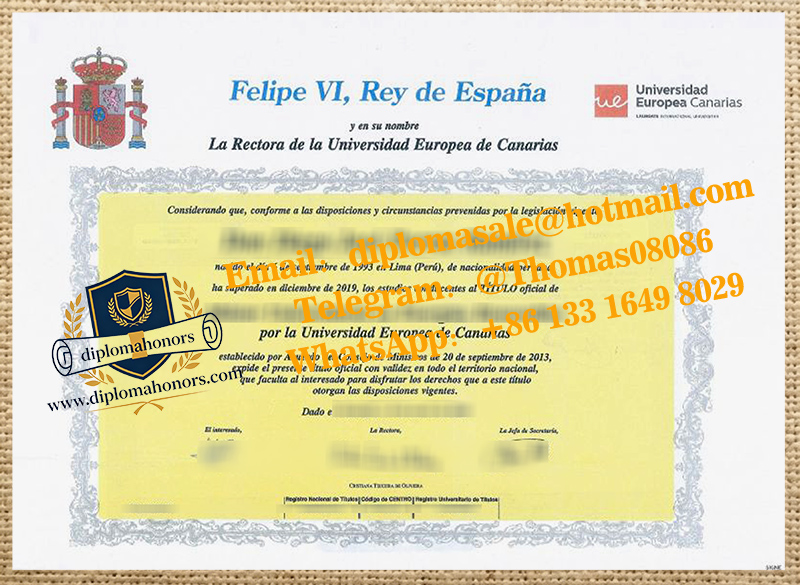 Universidad Europea de Canarias degree