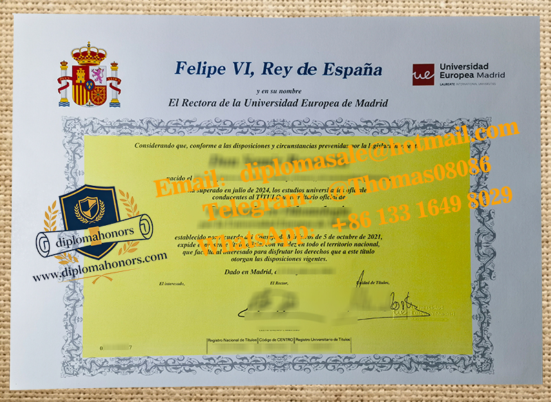 Universidad Europea de Madrid degree