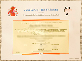 Universidad Internacional de Andalucía diploma