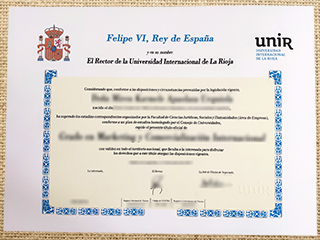 Universidad Internacional de La Rioja diploma