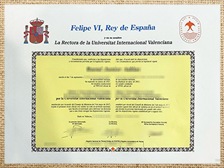 Universidad Internacional de Valencia diploma