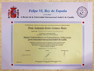 Universidad Isabel I diploma