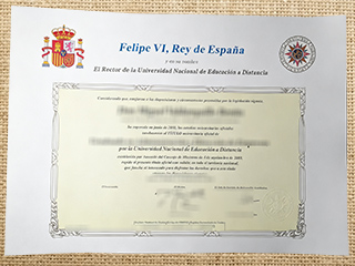 Universidad Nacional de Educación a Distancia diploma