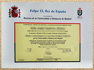 Universidad a Distancia de Madrid diploma