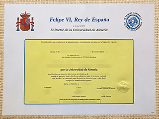 Universidad de Almería diploma