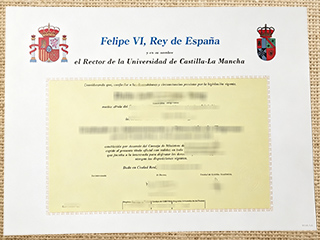 Universidad de Castilla - La Mancha diploma