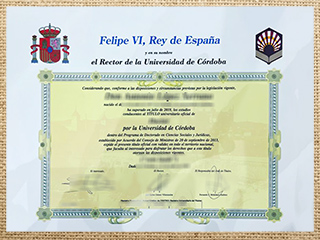 Universidad de Córdoba diploma