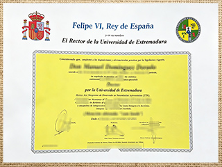 Universidad de Extremadura diploma