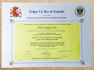 Universidad de Granada diploma