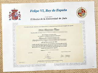 Universidad de Jaén diploma
