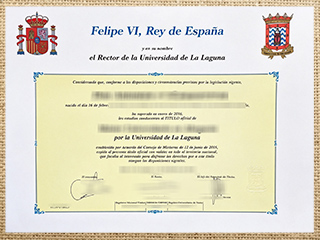 Universidad de La Laguna diploma