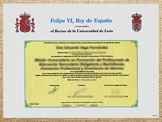 Universidad de León diploma