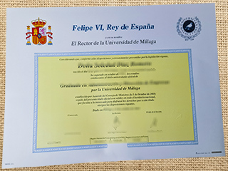 Universidad de Málaga diploma