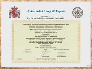 Universidad de Valladolid diploma
